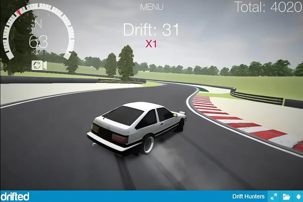 Drift Hunt gameplay screenshot and banner